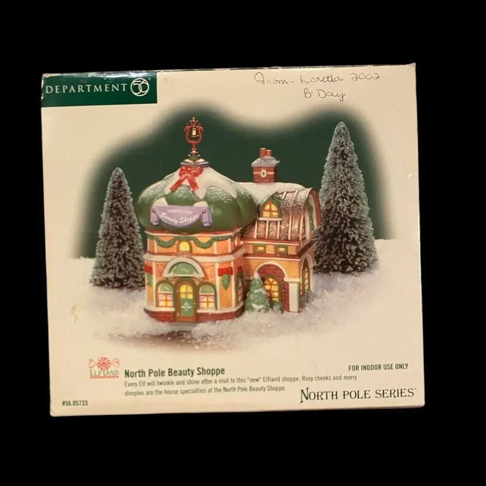 Dept 56 Retired North Pole Series North Pole Beauty Shoppe 56-05733